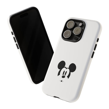 Mickey Face Phone Case - Minimal Cute Cartoon Protective Tough Case