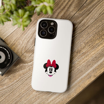 Minnie Mouse Tough Phone Case — Cute Red Bow Protective iPhone Cover