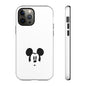 Mickey Face Phone Case - Minimal Cute Cartoon Protective Tough Case