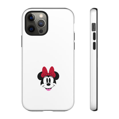 Minnie Mouse Tough Phone Case — Cute Red Bow Protective iPhone Cover