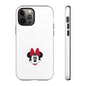 Minnie Mouse Tough Phone Case — Cute Red Bow Protective iPhone Cover