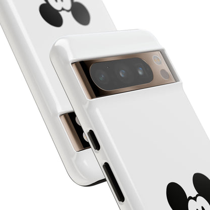 Mickey Face Phone Case - Minimal Cute Cartoon Protective Tough Case