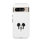 Mickey Face Phone Case - Minimal Cute Cartoon Protective Tough Case
