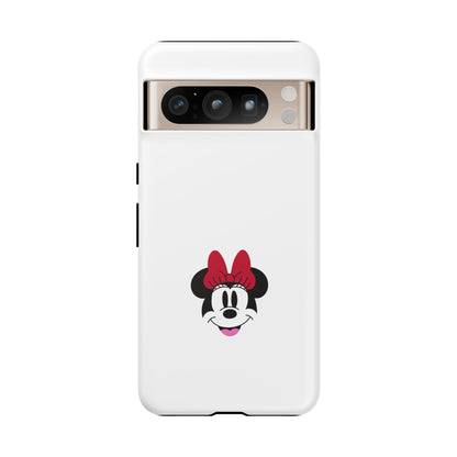 Minnie Mouse Tough Phone Case — Cute Red Bow Protective iPhone Cover