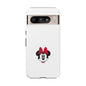 Minnie Mouse Tough Phone Case — Cute Red Bow Protective iPhone Cover