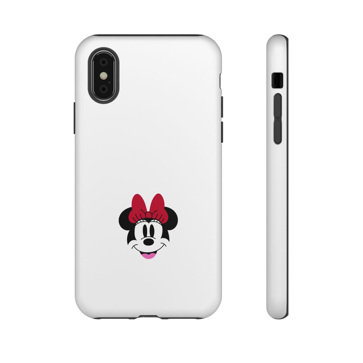 Minnie Mouse Tough Phone Case — Cute Red Bow Protective iPhone Cover