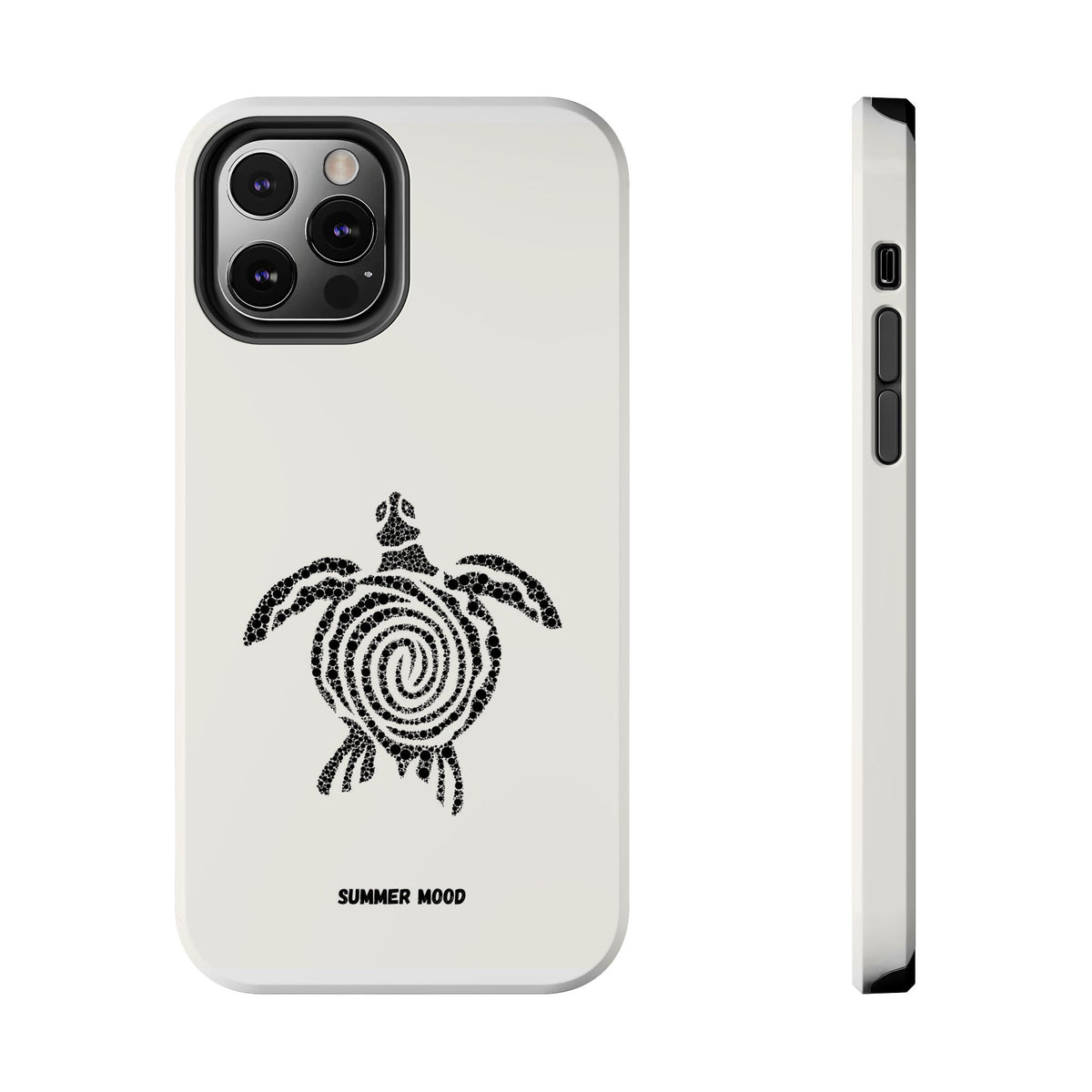 Turtle Spiral Tough Phone Case — "Summer Mood" Protective iPhone Cover