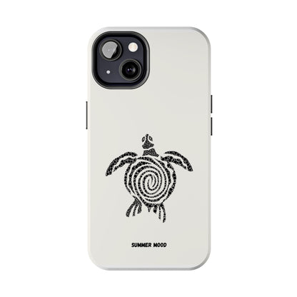 Turtle Spiral Tough Phone Case — "Summer Mood" Protective iPhone Cover