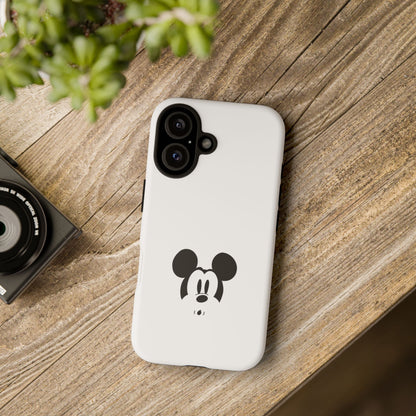 Mickey Face Phone Case - Minimal Cute Cartoon Protective Tough Case
