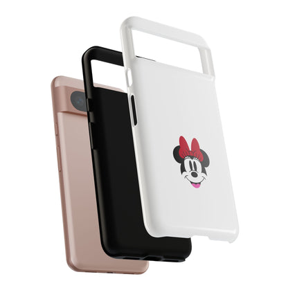 Minnie Mouse Tough Phone Case — Cute Red Bow Protective iPhone Cover