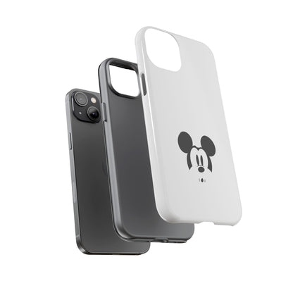 Mickey Face Phone Case - Minimal Cute Cartoon Protective Tough Case