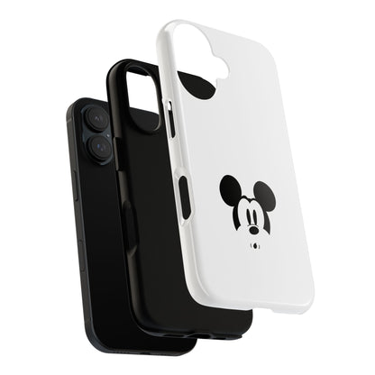 Mickey Face Phone Case - Minimal Cute Cartoon Protective Tough Case
