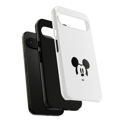 Mickey Face Phone Case - Minimal Cute Cartoon Protective Tough Case