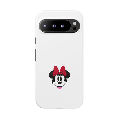 Minnie Mouse Tough Phone Case — Cute Red Bow Protective iPhone Cover