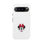 Minnie Mouse Tough Phone Case — Cute Red Bow Protective iPhone Cover