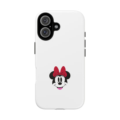Minnie Mouse Tough Phone Case — Cute Red Bow Protective iPhone Cover