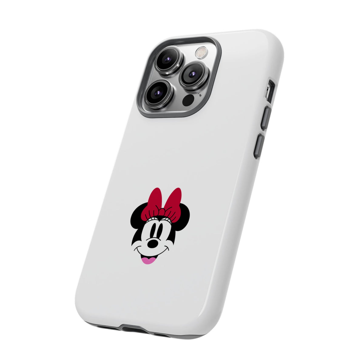 Minnie Mouse Tough Phone Case — Cute Red Bow Protective iPhone Cover