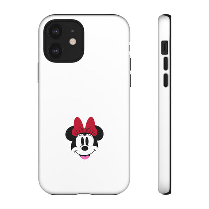 Minnie Mouse Tough Phone Case — Cute Red Bow Protective iPhone Cover