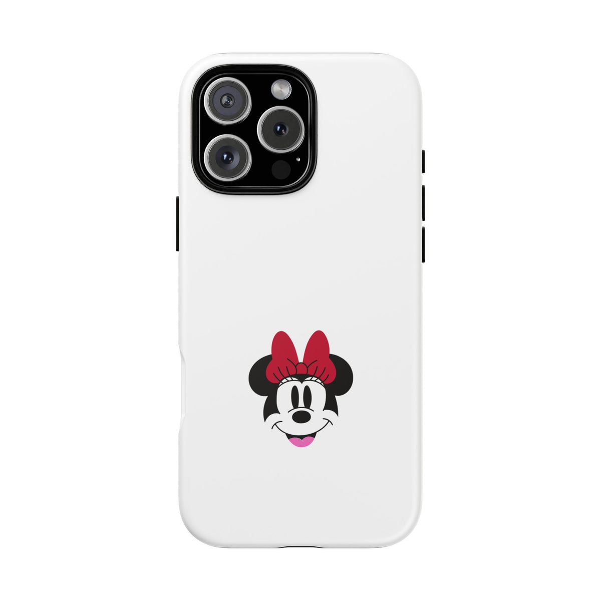 Minnie Mouse Tough Phone Case — Cute Red Bow Protective iPhone Cover