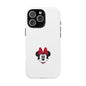 Minnie Mouse Tough Phone Case — Cute Red Bow Protective iPhone Cover