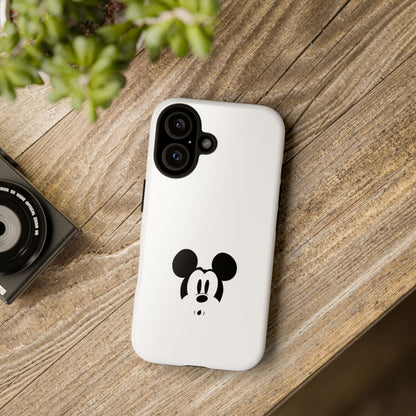 Mickey Face Phone Case - Minimal Cute Cartoon Protective Tough Case