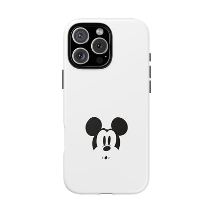 Mickey Face Phone Case - Minimal Cute Cartoon Protective Tough Case