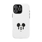 Mickey Face Phone Case - Minimal Cute Cartoon Protective Tough Case