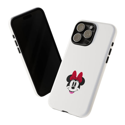 Minnie Mouse Tough Phone Case — Cute Red Bow Protective iPhone Cover