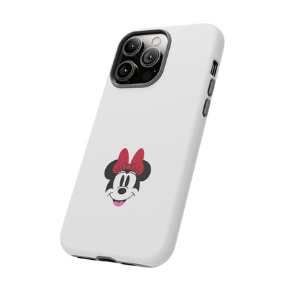 Minnie Mouse Tough Phone Case — Cute Red Bow Protective iPhone Cover