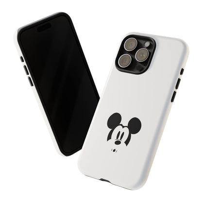 Mickey Face Phone Case - Minimal Cute Cartoon Protective Tough Case