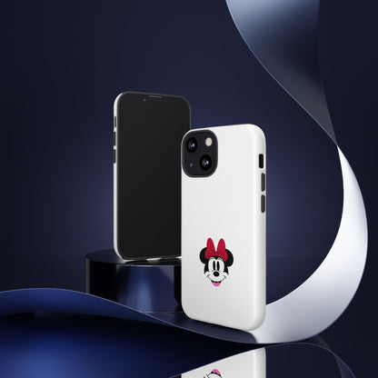 Minnie Mouse Tough Phone Case — Cute Red Bow Protective iPhone Cover