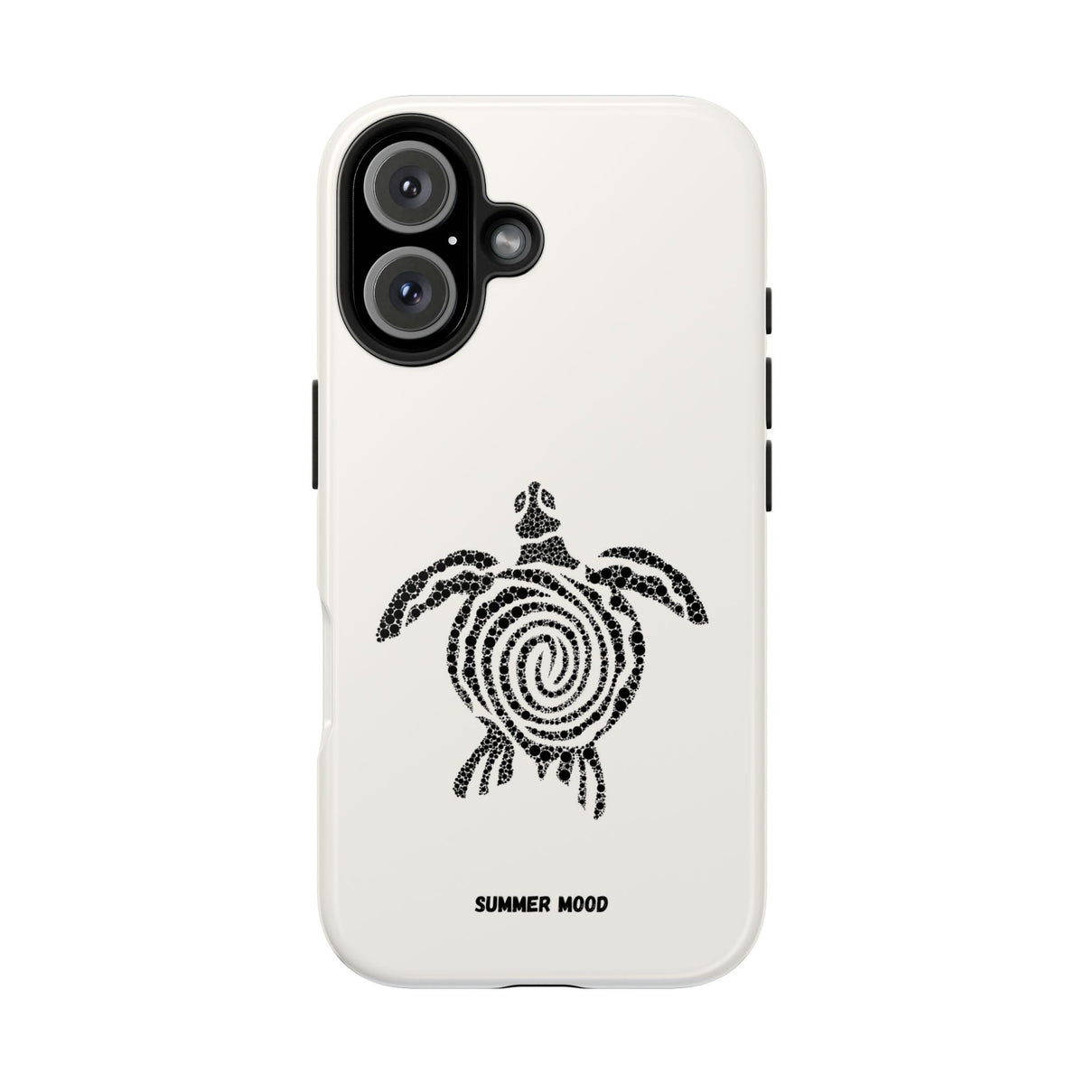 Turtle Spiral Tough Phone Case — "Summer Mood" Protective iPhone Cover