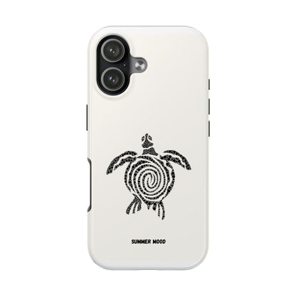 Turtle Spiral Tough Phone Case — "Summer Mood" Protective iPhone Cover