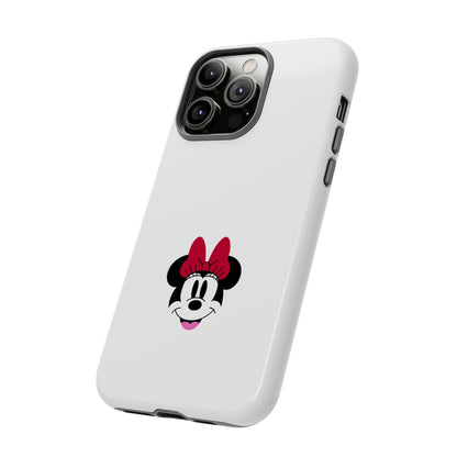 Minnie Mouse Tough Phone Case — Cute Red Bow Protective iPhone Cover