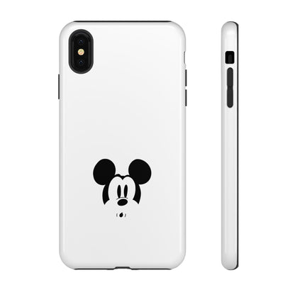 Mickey Face Phone Case - Minimal Cute Cartoon Protective Tough Case