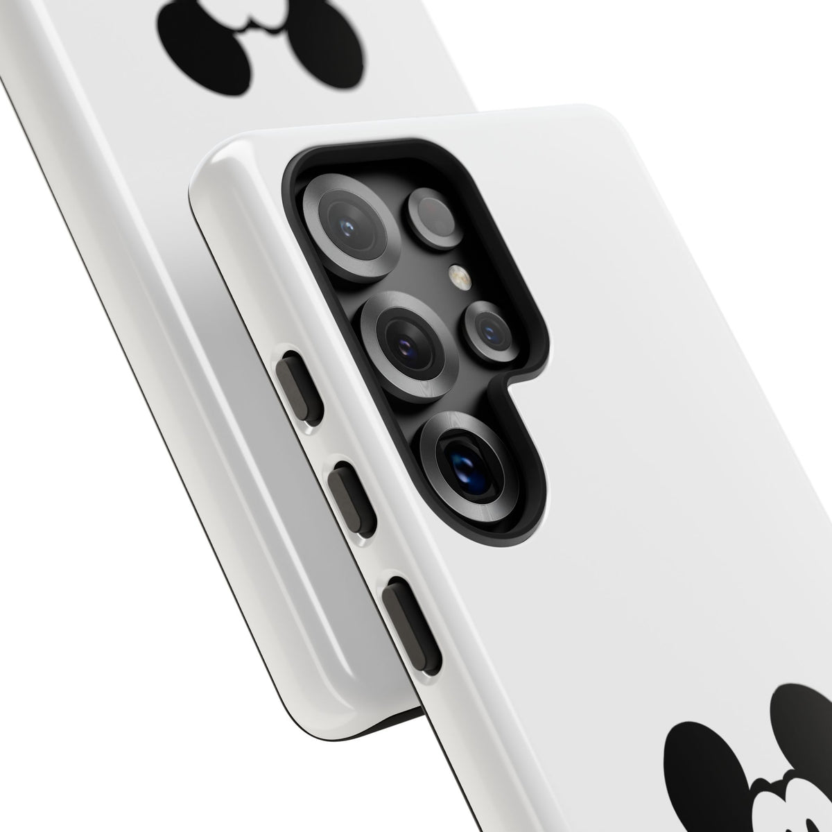 Mickey Face Phone Case - Minimal Cute Cartoon Protective Tough Case