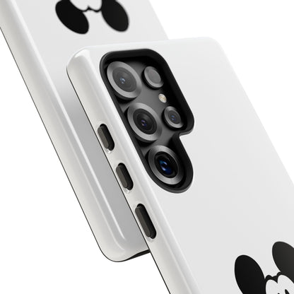 Mickey Face Phone Case - Minimal Cute Cartoon Protective Tough Case