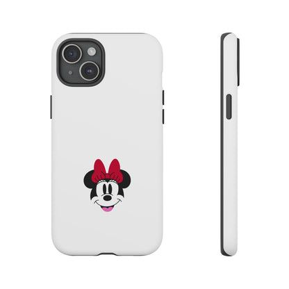 Minnie Mouse Tough Phone Case — Cute Red Bow Protective iPhone Cover