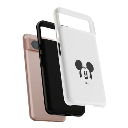 Mickey Face Phone Case - Minimal Cute Cartoon Protective Tough Case
