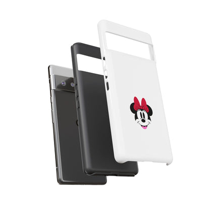 Minnie Mouse Tough Phone Case — Cute Red Bow Protective iPhone Cover