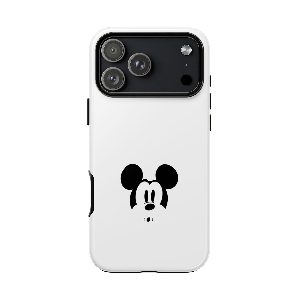 Mickey Face Phone Case - Minimal Cute Cartoon Protective Tough Case