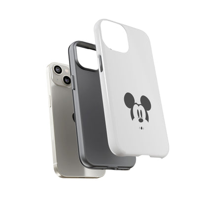 Mickey Face Phone Case - Minimal Cute Cartoon Protective Tough Case