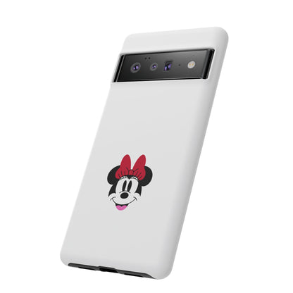 Minnie Mouse Tough Phone Case — Cute Red Bow Protective iPhone Cover