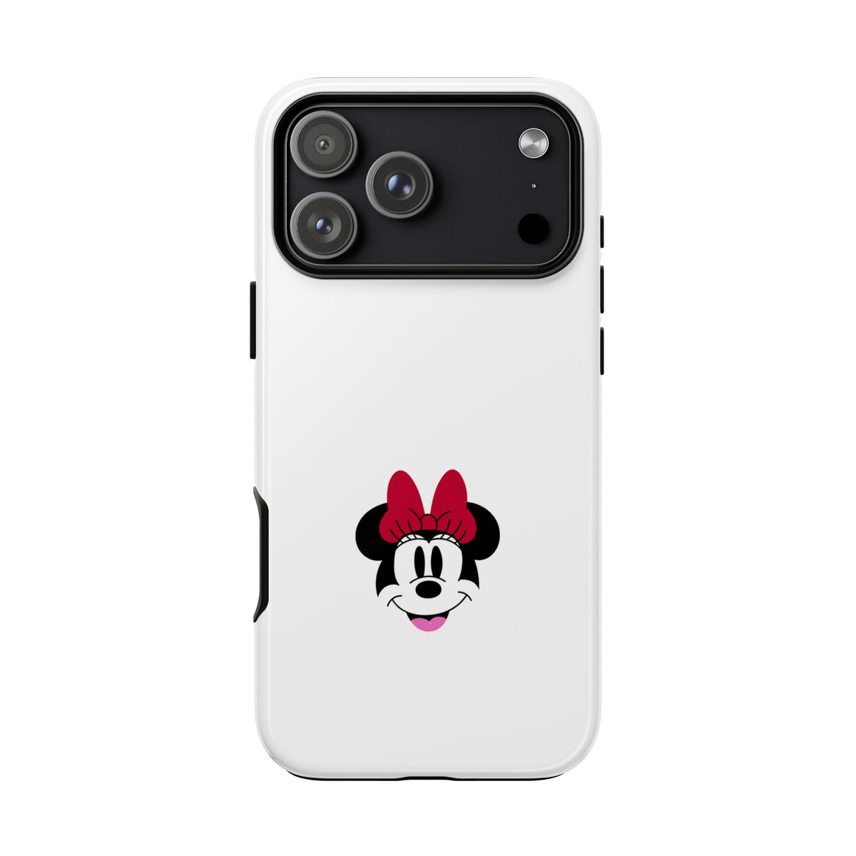 Minnie Mouse Tough Phone Case — Cute Red Bow Protective iPhone Cover