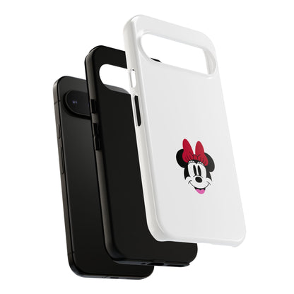 Minnie Mouse Tough Phone Case — Cute Red Bow Protective iPhone Cover