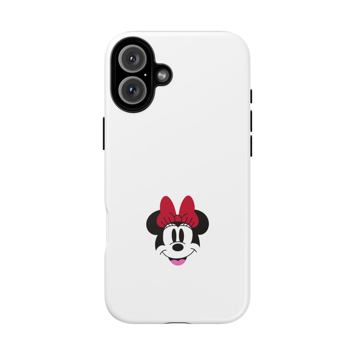 Minnie Mouse Tough Phone Case — Cute Red Bow Protective iPhone Cover
