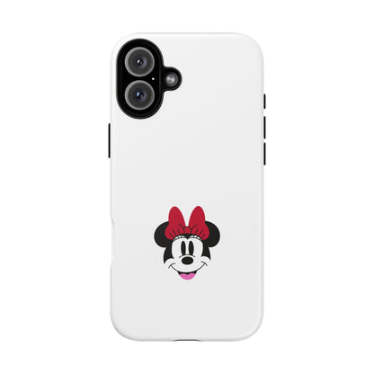Minnie Mouse Tough Phone Case — Cute Red Bow Protective iPhone Cover