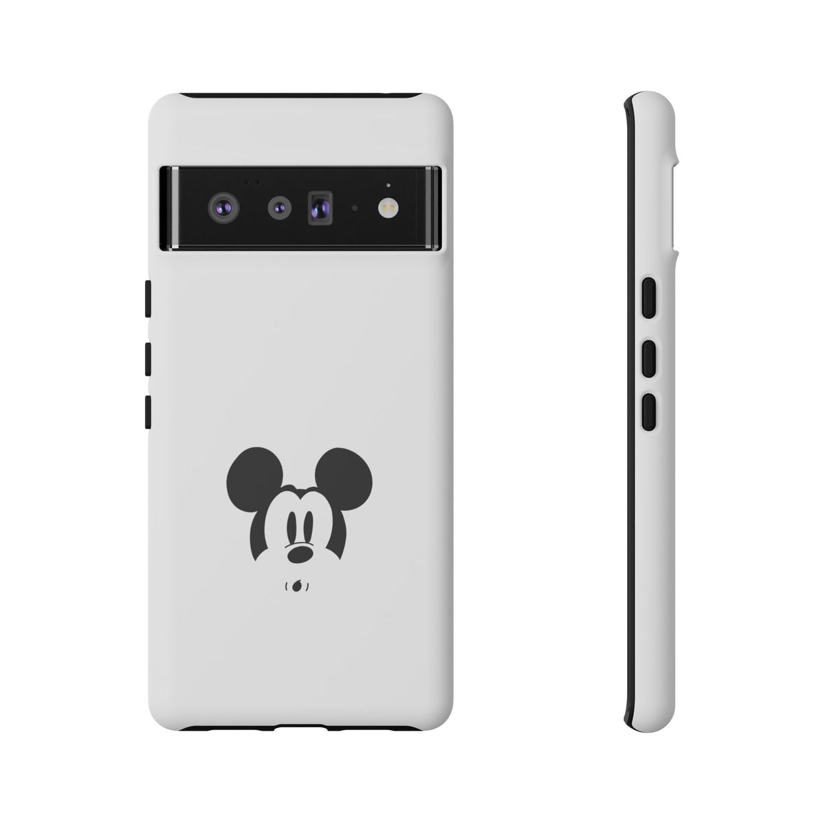 Mickey Face Phone Case - Minimal Cute Cartoon Protective Tough Case