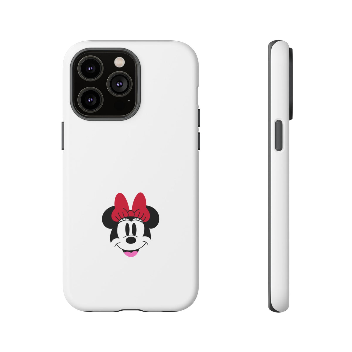Minnie Mouse Tough Phone Case — Cute Red Bow Protective iPhone Cover