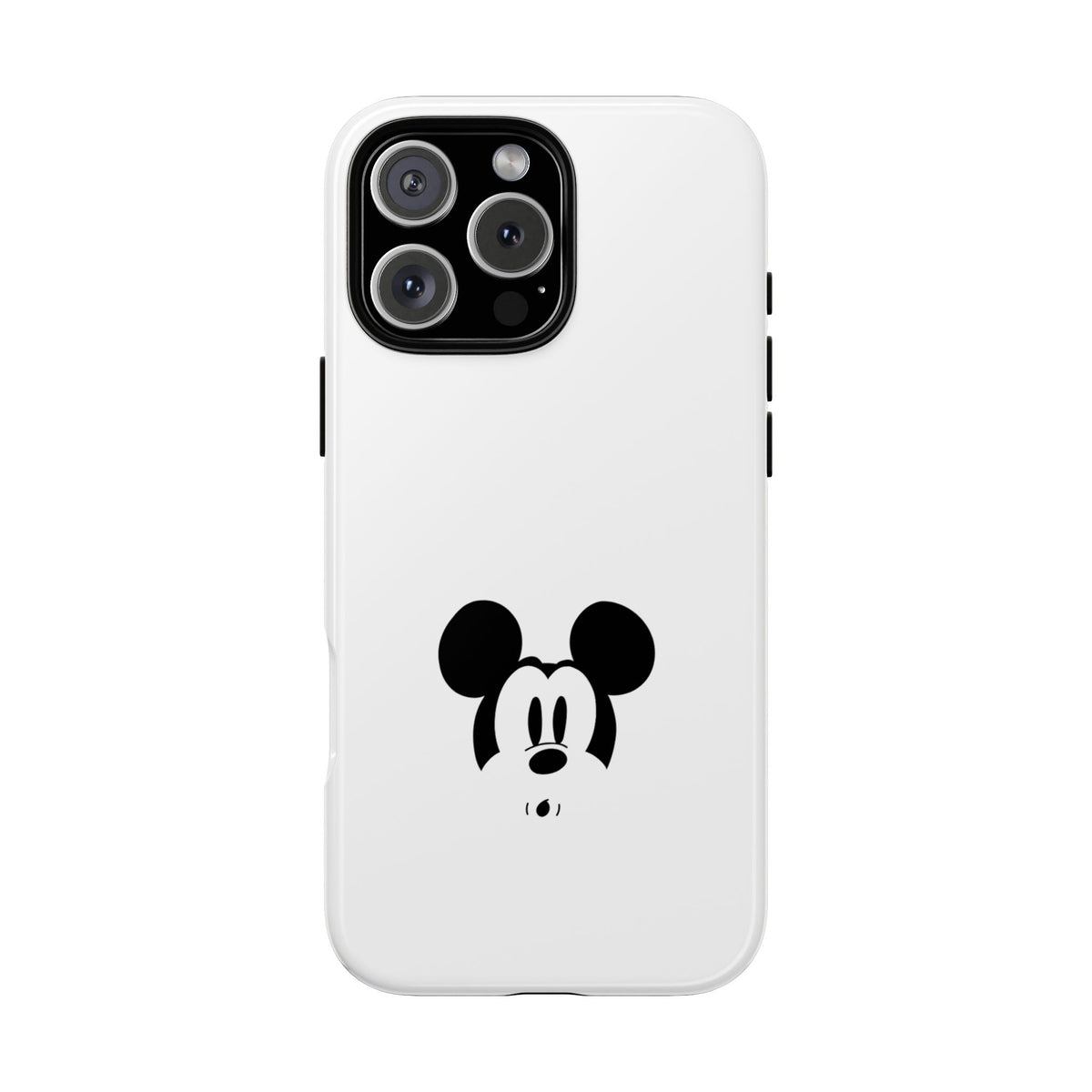 Mickey Face Phone Case - Minimal Cute Cartoon Protective Tough Case